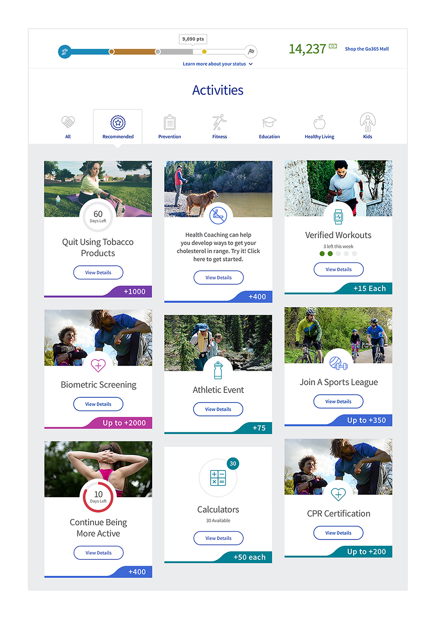 Humana Go365 UI Product Design Derek Luciani